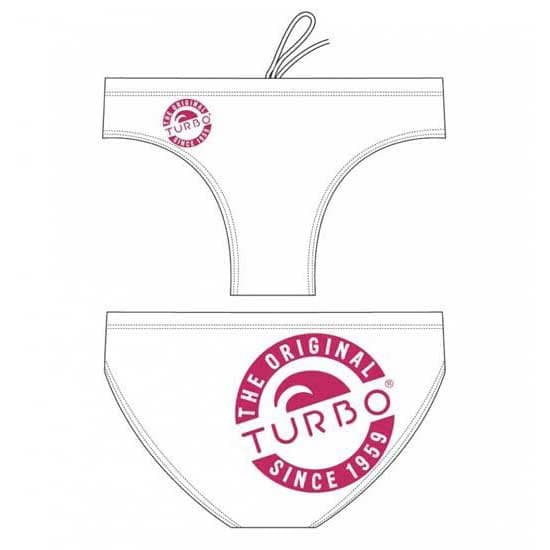 Turbo Svømning Kort Original Hvid 2XL Mand