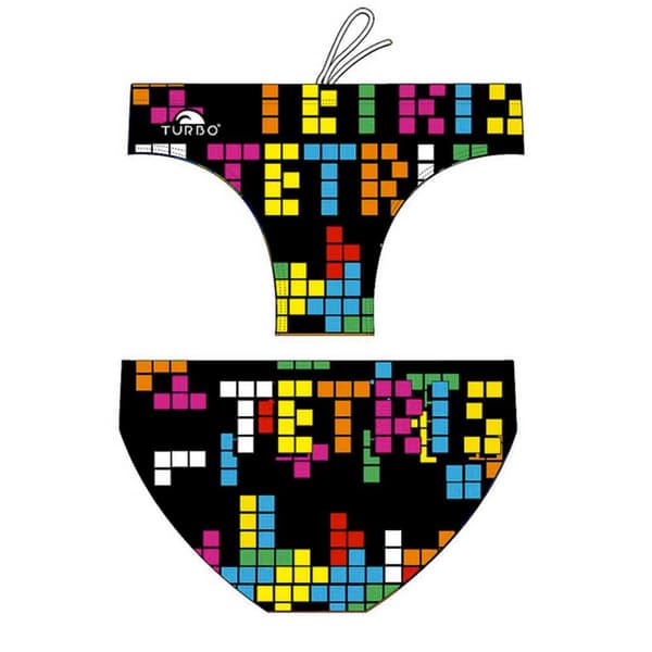 Turbo Svømning Kort Tetris Sort XL Mand