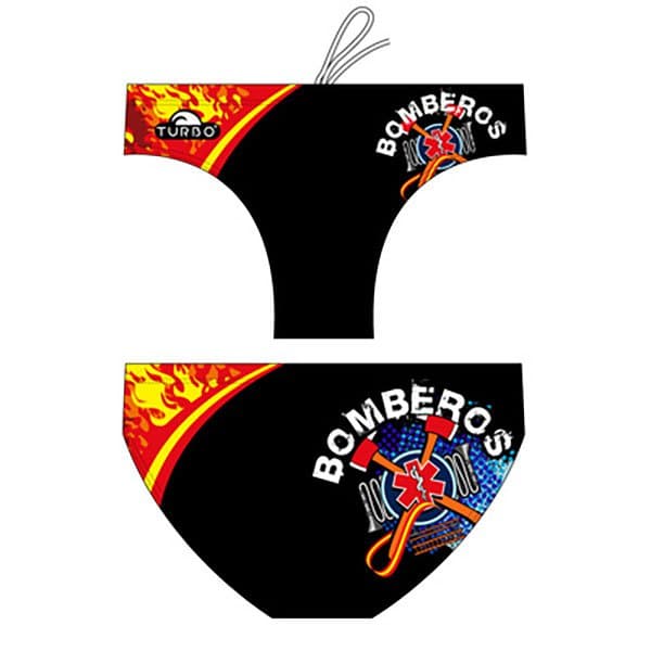 Turbo Uimahousut Spain Firefighters Musta L Mies