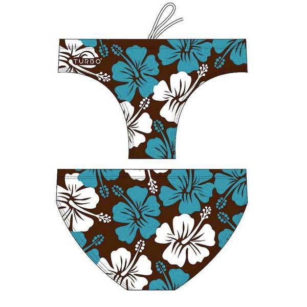 Turbo Svømning Kort Surf Flower Brun 2XL Mand