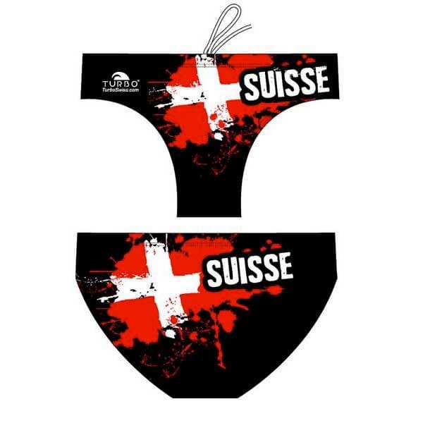 Turbo Svømning Kort Suisse 2012 Rød,Sort 5XL Mand