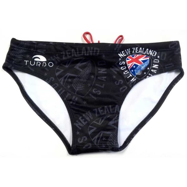 Turbo Simning Kalsonger New Zealand Shield Svart 2XL Man