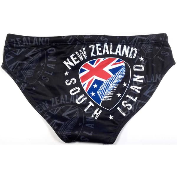 Turbo Simning Kalsonger New Zealand Shield Svart 5XL Man