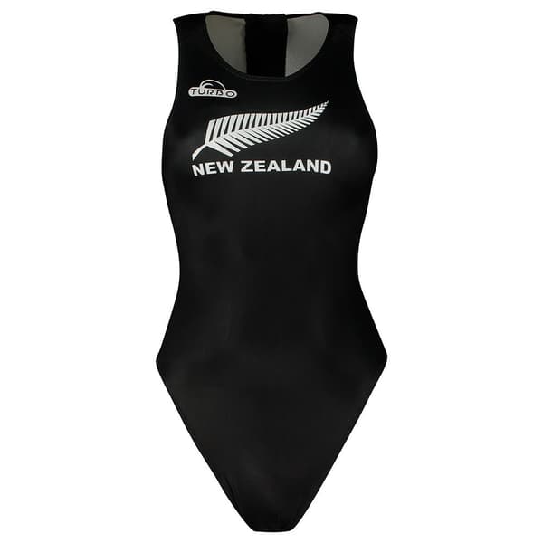 Turbo New Zealand Badedragt 89132 Sort 2XL Kvinde