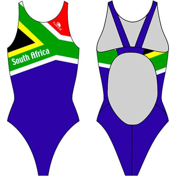 Turbo Baddräkt South Africa Pro Resist Blå S Kvinna