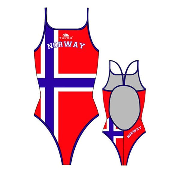 Turbo Badedragt Norway Rød,Hvid,Blå S Kvinde