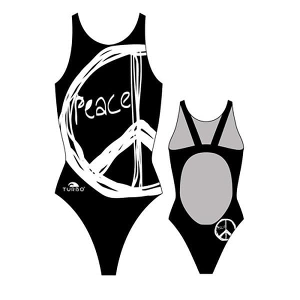 Turbo Badedragt Peace Pro Resist Sort 2XL Kvinde
