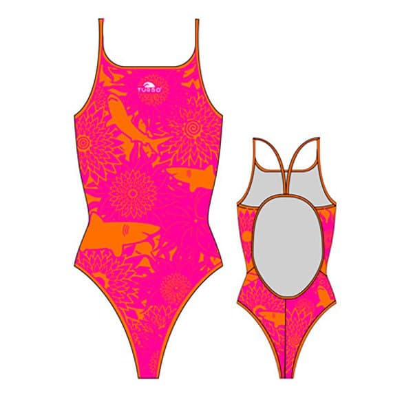 Turbo Badedragt Shark Rosa 3XL Kvinde
