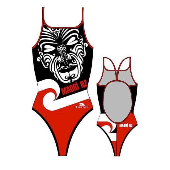 Turbo New Zealand Badedragt Maori Rød,Sort 5XL Kvinde