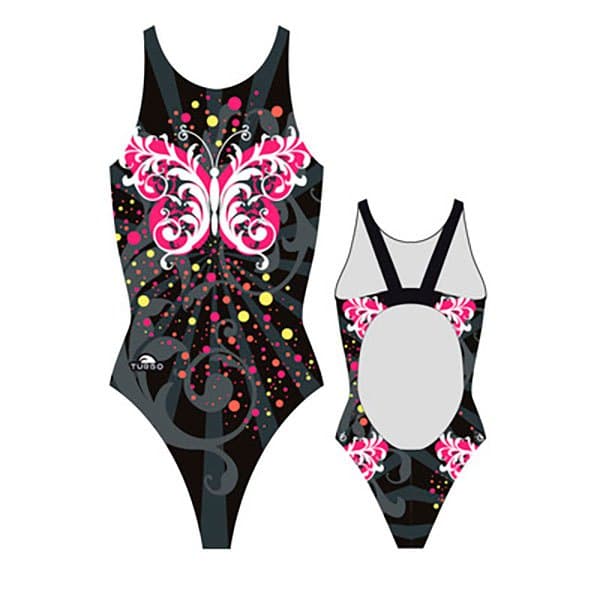 Turbo Badedragt Butterfly Stars Pro Resist Sort 3XL Kvinde