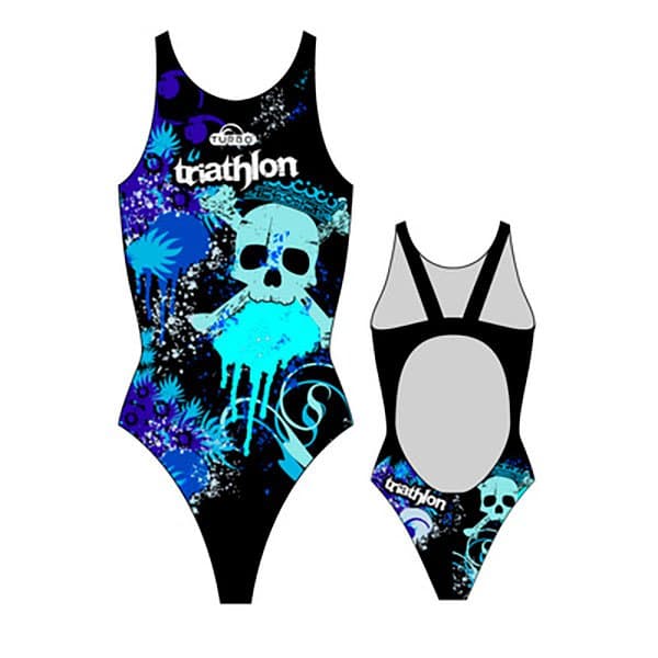 Turbo Baddräkt Skulls Triathlon Svart XL Kvinna