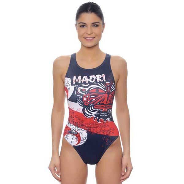 Turbo Badedragt Maori Flag Blå S Kvinde