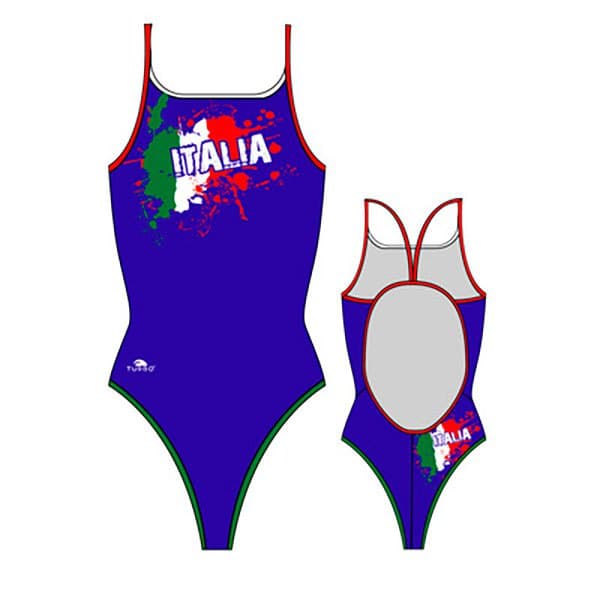 Turbo Baddräkt Italy 2012 Blå 4XL Kvinna