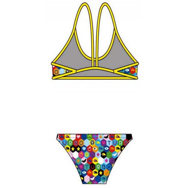 Turbo Tynd Bikini Med Rem Hexa Flerfarvet 5XL Kvinde