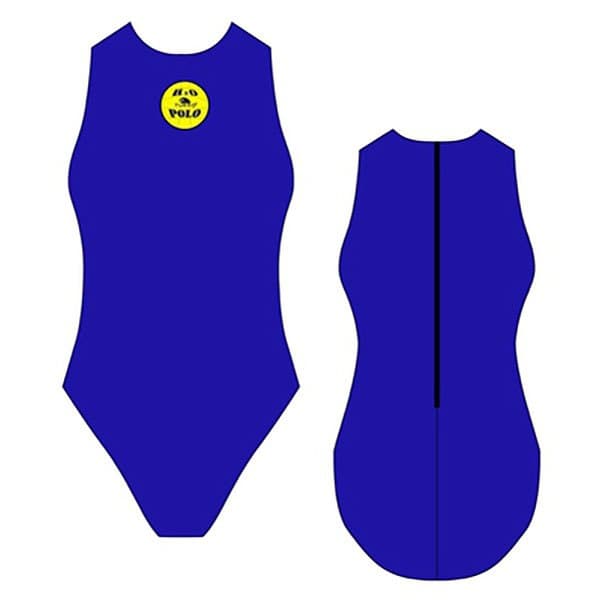 Turbo Badedragt Basic Waterpolo Royal Blå 9-10 Years Pige