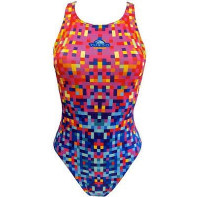 Turbo Badedragt Pixels Flerfarvet 3XL Kvinde