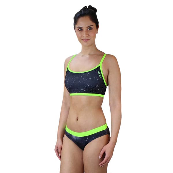 Zone3 Bikini Cosmic Grøn,Sort 28 Kvinde
