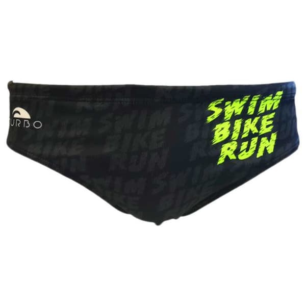 Turbo Uimahousut Swim-bike Run Musta 2XL Mies