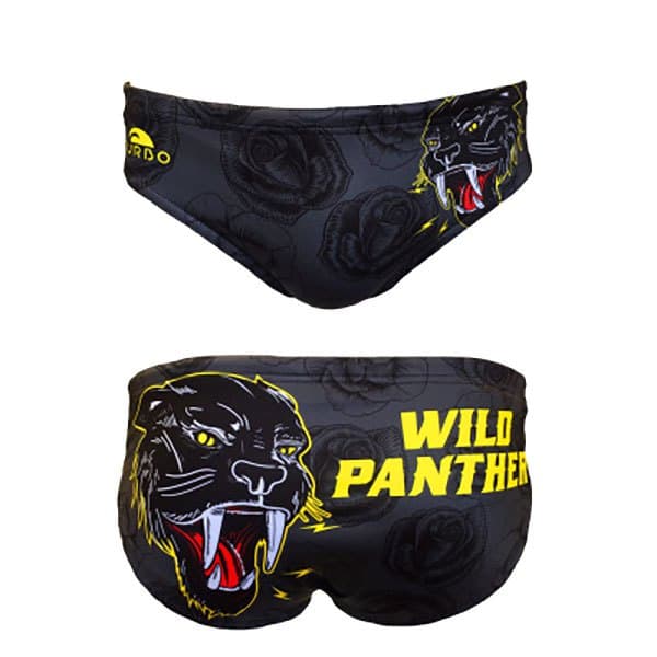 Turbo Svømning Kort Wild Panther Grå XL Mand