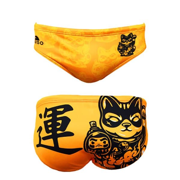 Turbo Uimahousut Lucky Cat Keltainen,Oranssi S Mies