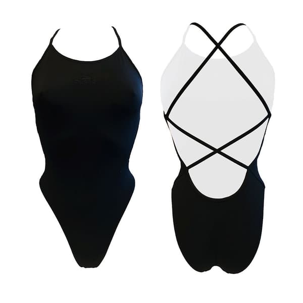 Turbo Badedragt Patron Sirene Sort 5XL Kvinde
