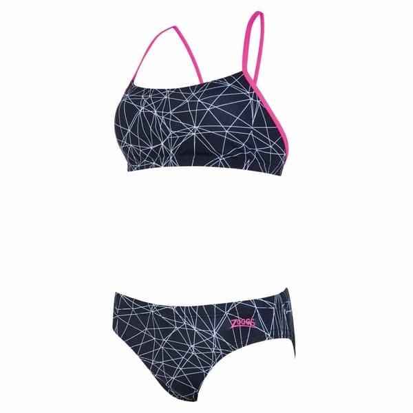 Zoggs Badedragt Tri Back 2 Piece Flerfarvet 36 Kvinde