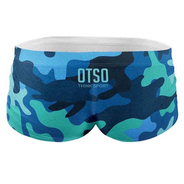 Otso Uimahousut Camo Blue Sininen L Mies