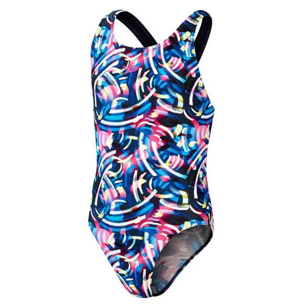 Speedo Badedragt Digital Allover Leaderback Flerfarvet 5-6 Years Pige