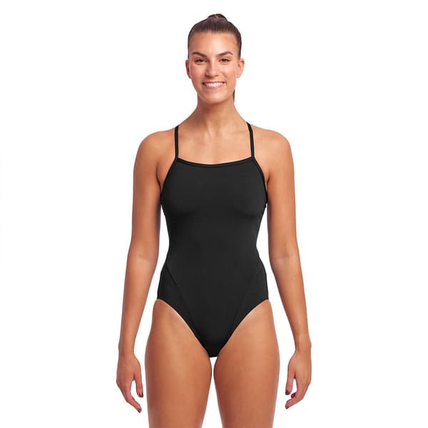 Funkita Baddräkt Single Strap Svart AUS 10 Kvinna