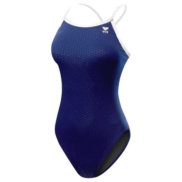 Tyr Badedragt Durafast Elite Diamondfit Hexa Blå 24 Pige