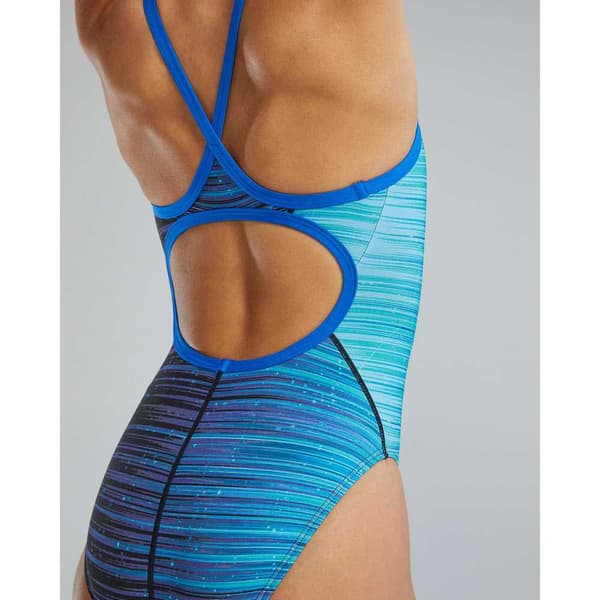 Tyr Badedragt Durafast Elite Diamondfit Speedwarp Blå 28 Kvinde
