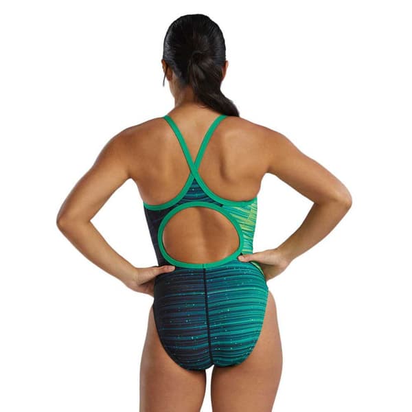 Tyr Badedragt Durafast Elite Diamondfit Speedwarp Blå 26 Kvinde