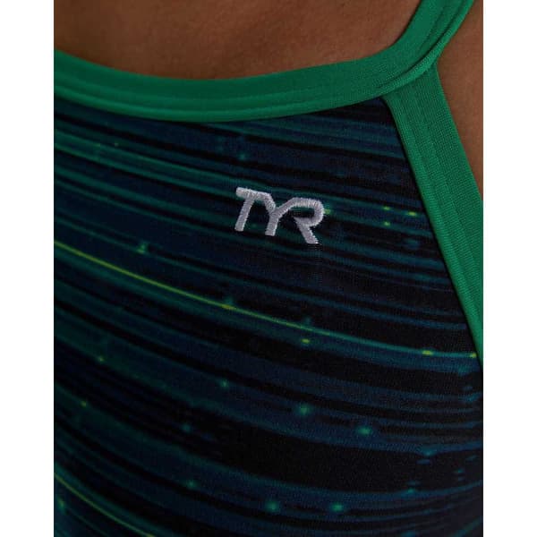 Tyr Baddräkt Durafast Elite Diamondfit Speedwarp Blå 28 Kvinna