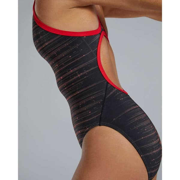 Tyr Badedragt Durafast Elite Diamondfit Speedwarp Rød 30 Kvinde