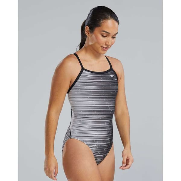 Tyr Badedragt Durafast Elite Diamondfit Speedwarp Grå 36 Kvinde