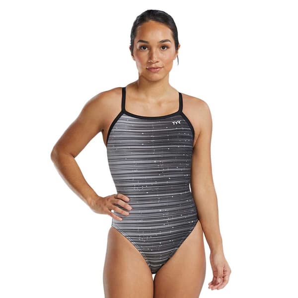 Tyr Badedragt Durafast Elite Diamondfit Speedwarp Grå 36 Kvinde