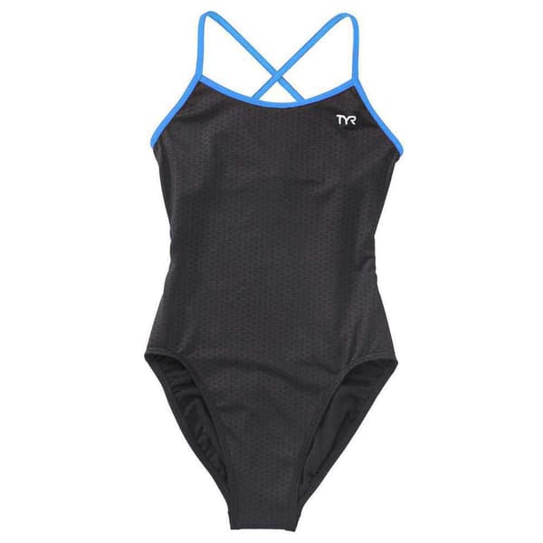 Tyr Badedragt Trinityfit Hexa Sort 24 Pige