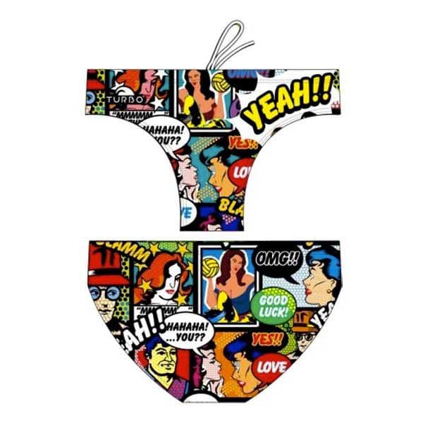 Turbo Uimahousut Yeah Comic Monivärinen M Mies
