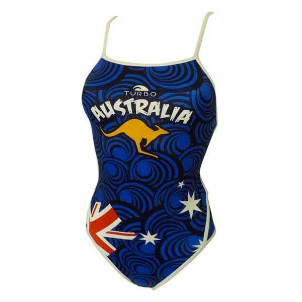 Turbo Ohut Hihna Uimapuku Australia 2011 Sininen 12-24 Months Tyttö