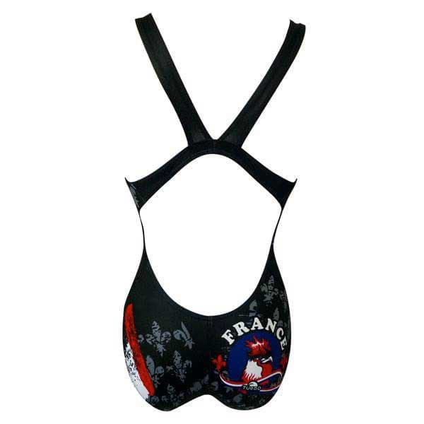 Turbo Badedragt France Coq Sort 3XL Kvinde
