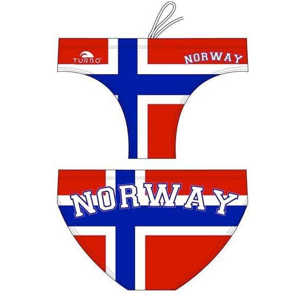 Turbo Svømning Kort Norway Rød L Mand