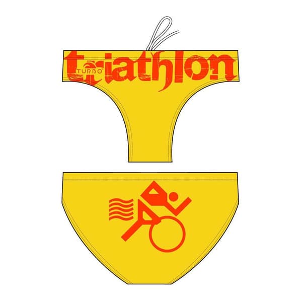 Turbo Svømning Kort Triathlon Basic Gul L Mand