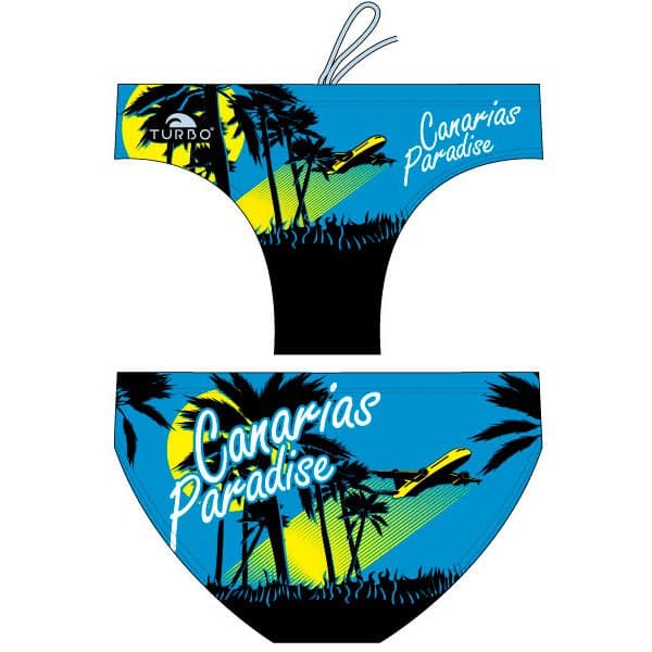 Turbo Simning Kalsonger Paradise Canary Island Blå,Svart 5XL Man