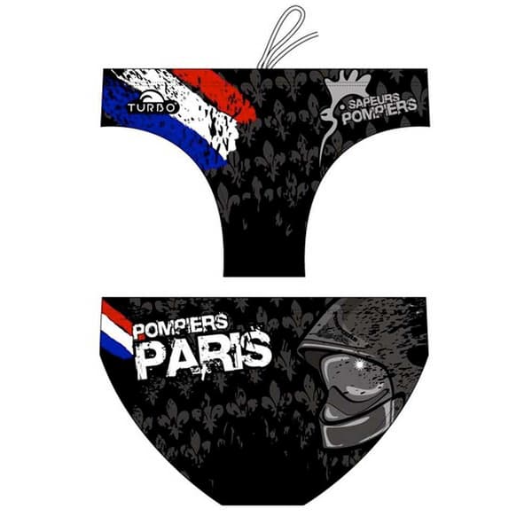 Turbo Simning Kalsonger Pompiers Paris Svart S Man