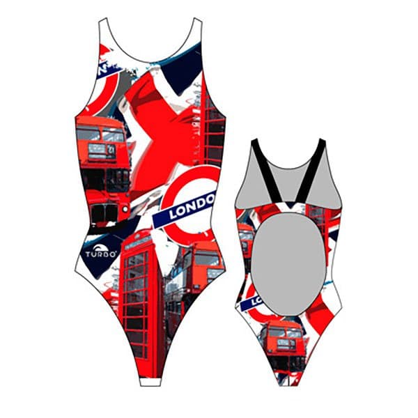 Turbo Badedragt London Pro Resist Rød,Sort 5XL Kvinde