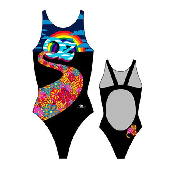 Turbo Badedragt Oz World Pro Resist Sort 3XL Kvinde