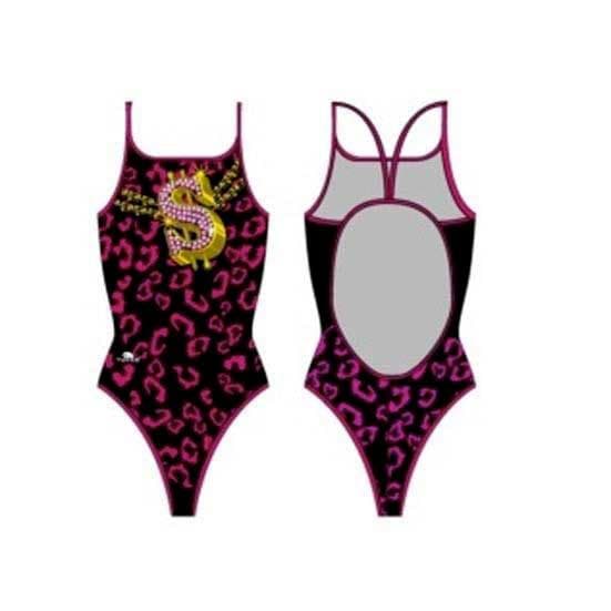 Turbo Badedragt Tiger Money Rapper Sort XL Kvinde