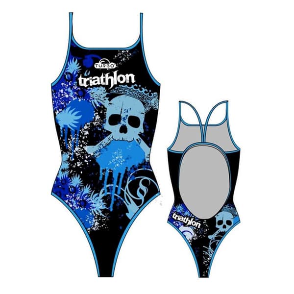 Turbo Badedragt Skulls Triathlon Blå,Sort S Kvinde