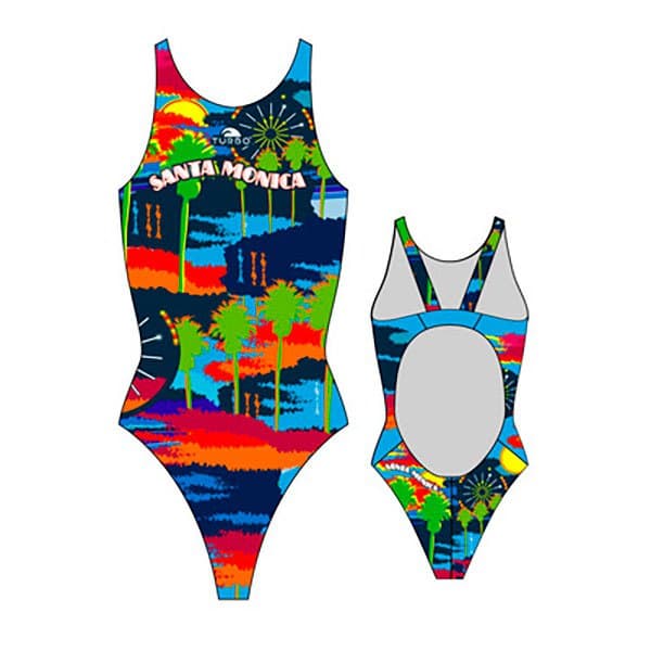 Turbo Badedragt Santa Monica Sort 2XL Kvinde