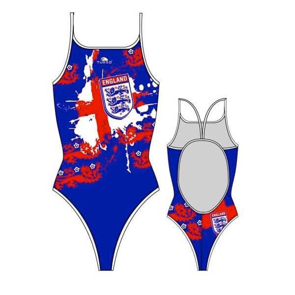Turbo England Shield Badedragt Blå S Kvinde
